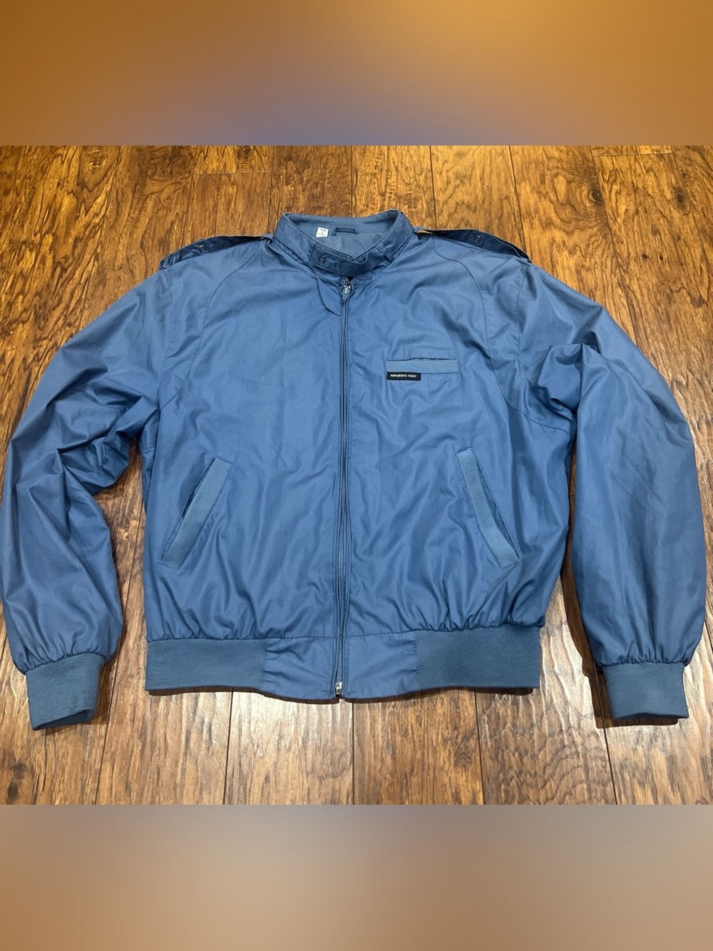 Members Only Blue Bomber Jacket Mens 42 80’s Korea Cafe Racer